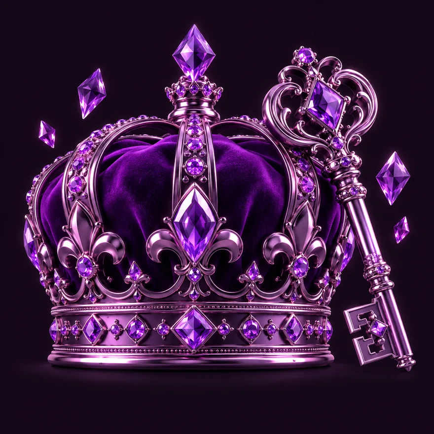 Royal crown and key — Spinago
