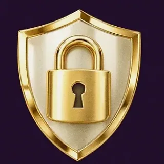 Shield with padlock — Spinago