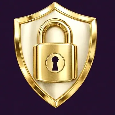 Shield with padlock — Spinago
