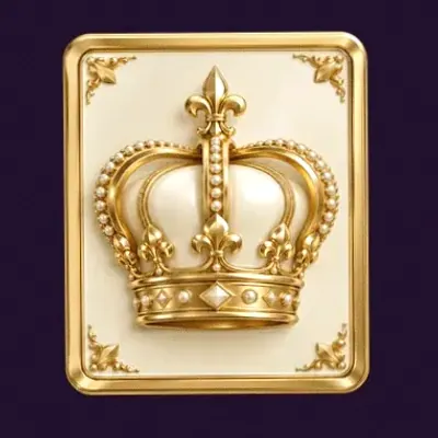 Crown emblem card — Spinago