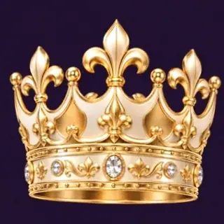 Ornate royal crown — Spinago