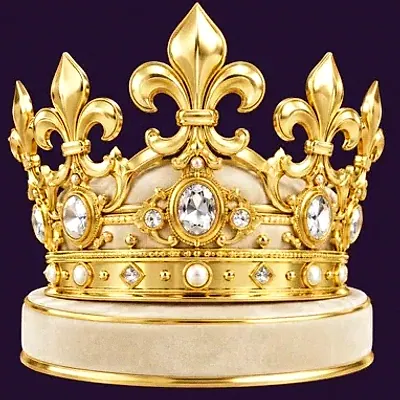 Jeweled royal crown — Spinago