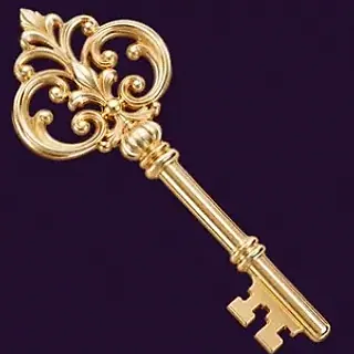 Ornate antique key — Spinago